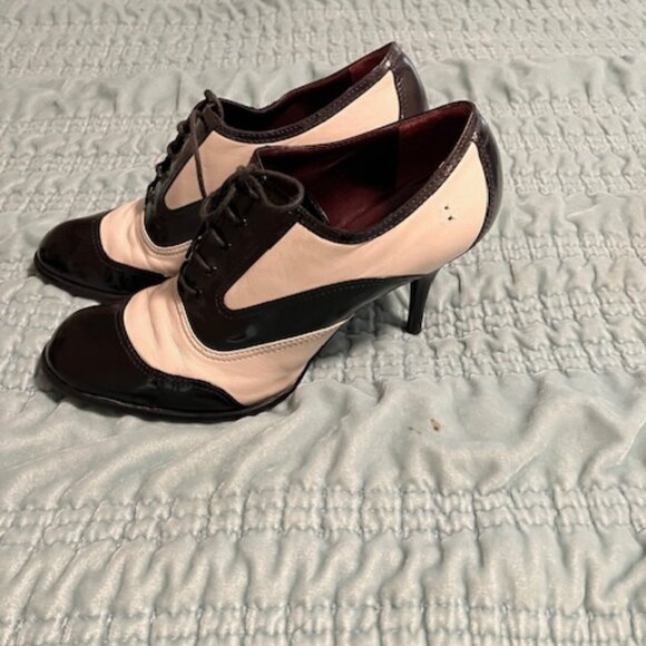 Chanel - Women's Size 10 (41 EU) stiletto heeled saddle oxfords - Picture 3 of 4